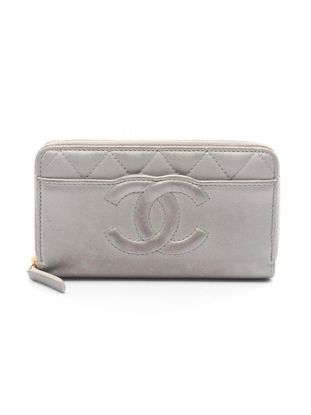Chanel Matelasse Around Zip Long Wallet #295357C59B